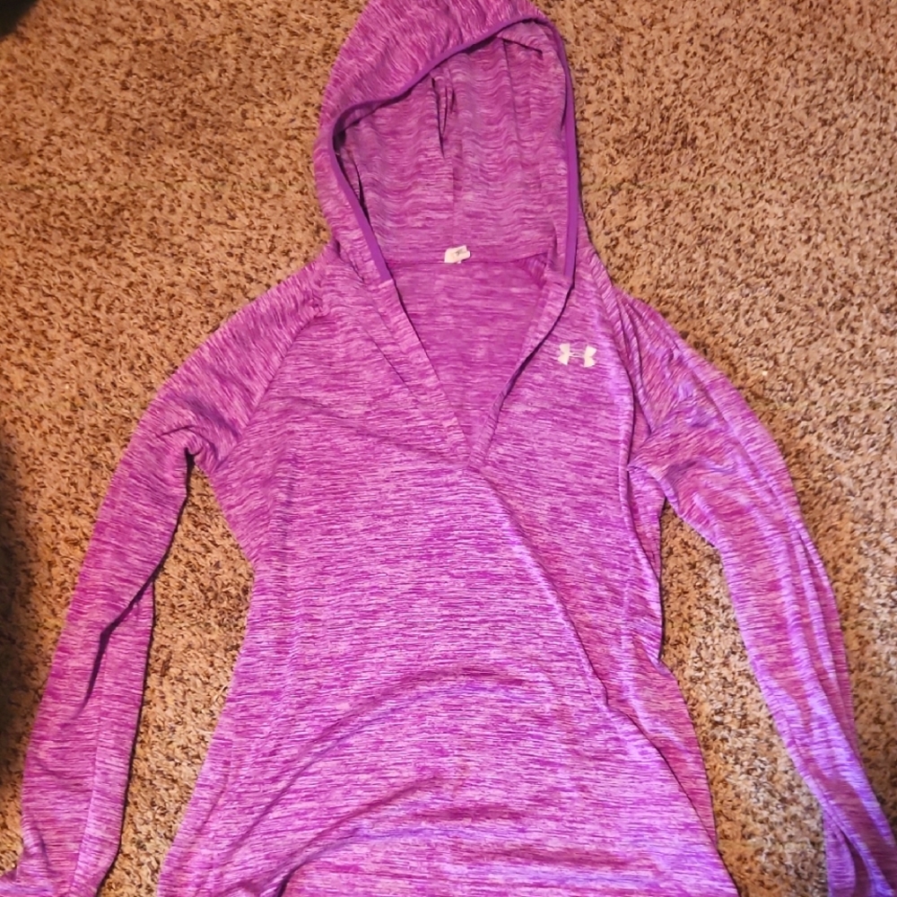 Under Armour Women's Heathered Purple Hoodie